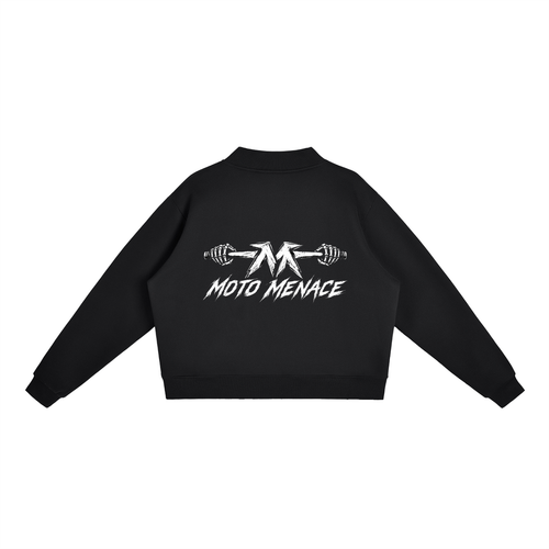 Fleece Mock-Neck Crew Sweatshirt